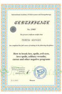 20151121_23985_sertifikaat_practitioner_IACEP_International_Academy_of_Clairvoyance_and_Energopsychology_TeresaMangel_ENG