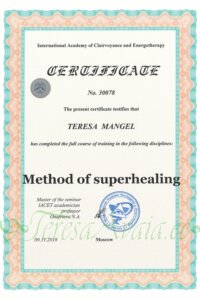 20181109_30078_sertifikaat_practitioner_IACEP_International_Academy_of_Clairvoyance_and_Energopsychology_TeresaMangel_ENG
