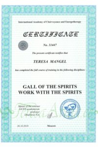 20191030_31447_sertifikaat_practitioner_IACEP_International_Academy_of_Clairvoyance_and_Energopsychology_TeresaMangel_ENG
